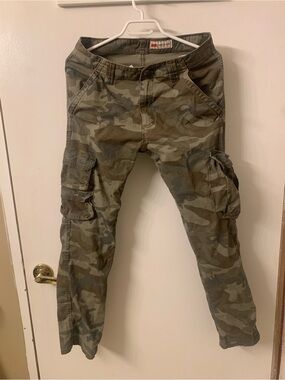 Wrangler Kids Camo Cargo Joggers - Olive Green